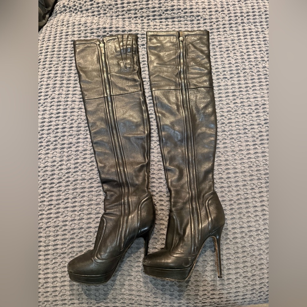 Jimmy Choo Black Over the Knee Boots